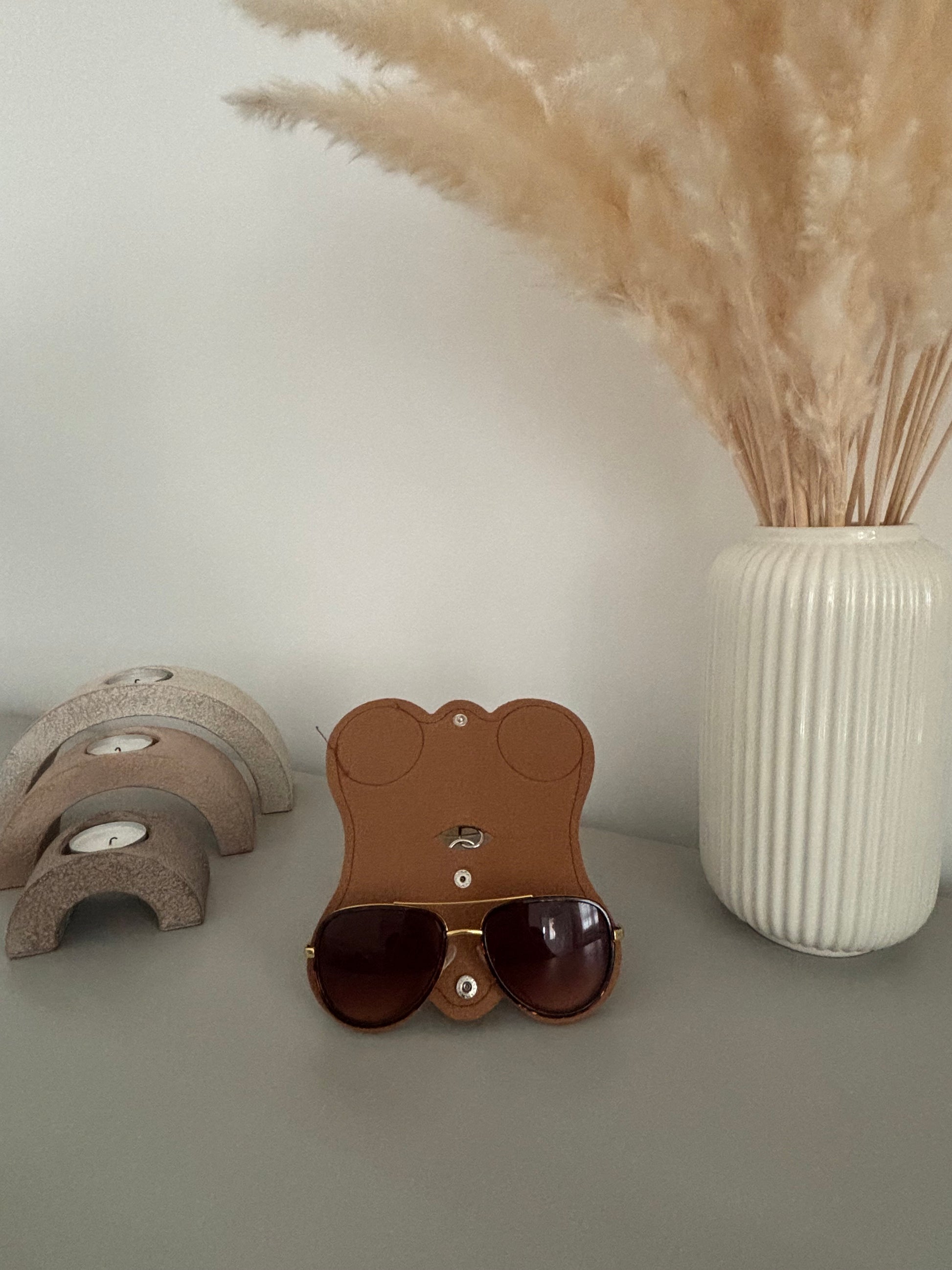 Brown Sunglasses / Glasses Case