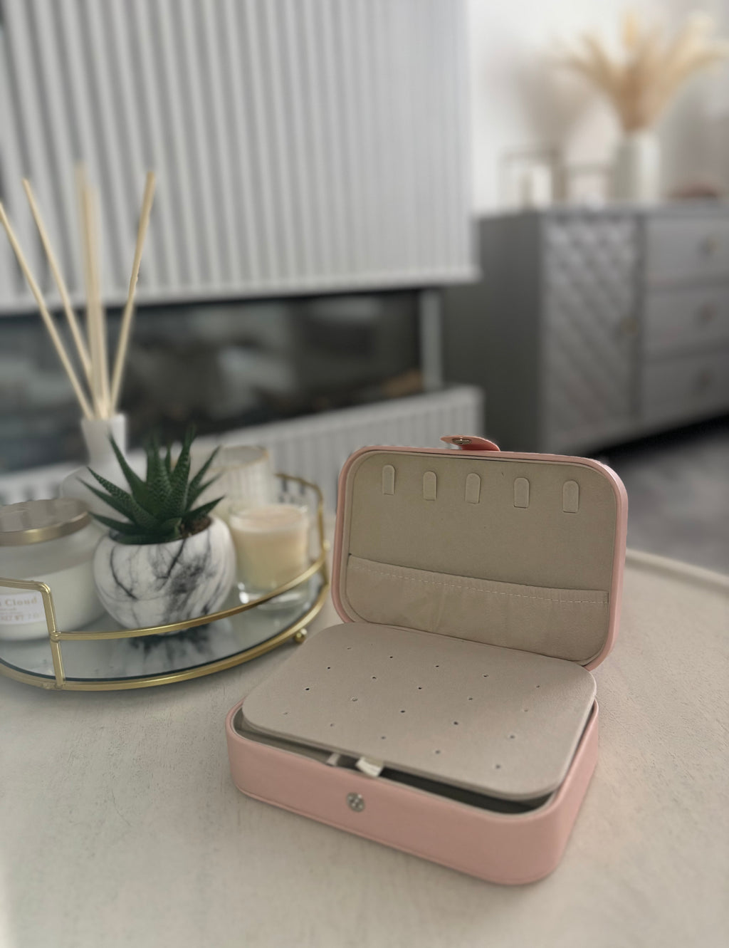 Pink Jewellery Organiser / Travel Case