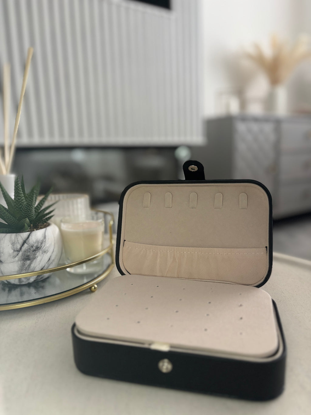 Black Jewellery Organiser / Travel Case