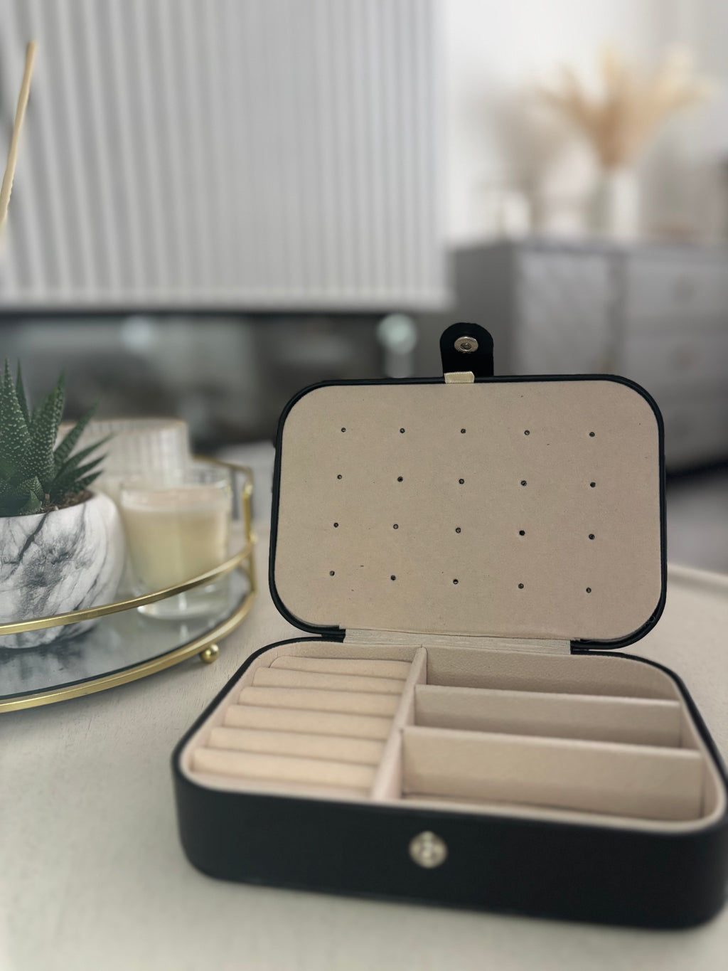 Black Jewellery Organiser / Travel Case