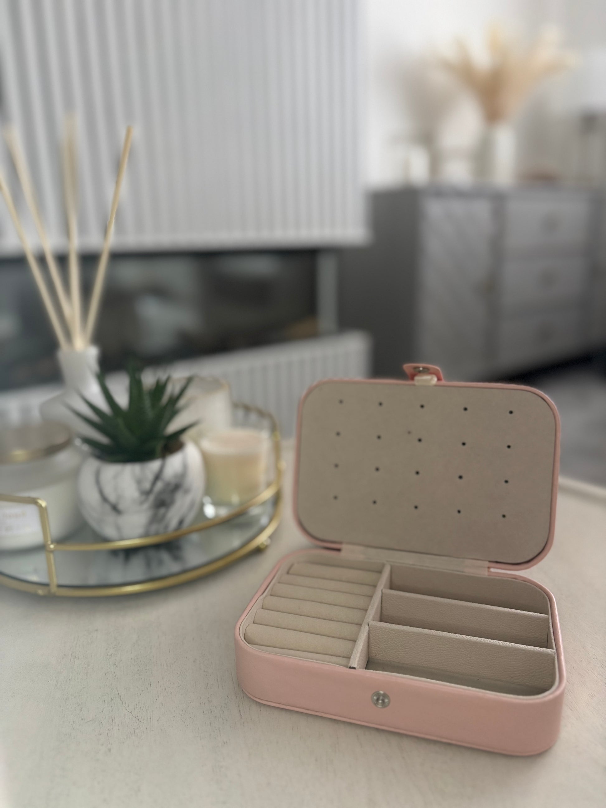 Pink Jewellery Organiser / Travel Case
